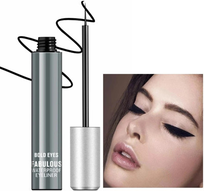 Yuency HD Dense Black Eyeliner Liquid Longlasting ,Smudgeproof & Waterproof 6 ml(black)