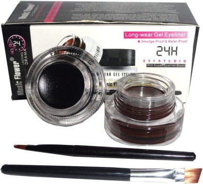 music flower 24 Long _wear gel_eyeliner_24h 6 g(BLACK, BROWN)