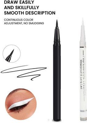 USBK Ultra Fine Smudge and Water Proof Sketch Eyeliner 4.1 g(WHITE, BLACK)