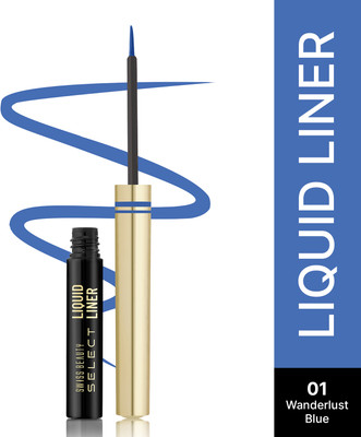 SWISS BEAUTY Select Here To Stay Liquid Waterproof Eyeliner | With Precise & Pointed Tip 3 ml(Wanderlust Blue)