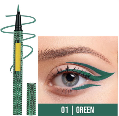 GABBU Quick Drying Formula, Long Lasting, Smudge Proof Pen Eyeliner 2 ml(Green)