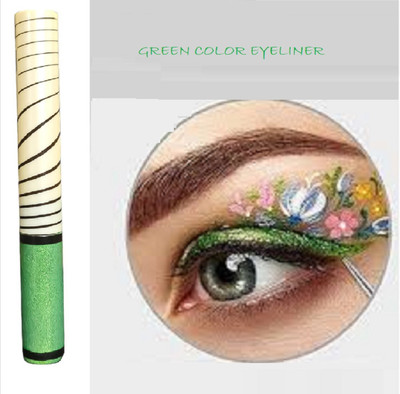 Luipui GREEN COLOR EYELINER LONG LASTING PACK OF 1 5 ml(GREEN)