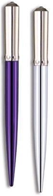 Latixmat New diamond Glitter Eyeliner Pencil Long Wear shimmer Eye Liner Pen 3 g(SILVER AND PURPLE)