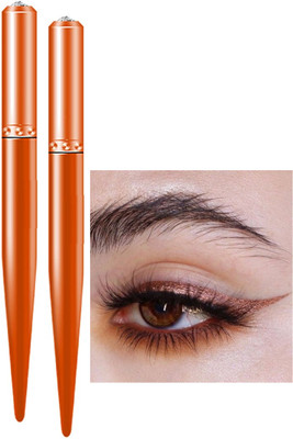 ADJD Combo Shimmer Sparkles Liquid Rose gold Eyeliner for Long Lasting Stay 3 g(Rose gold)