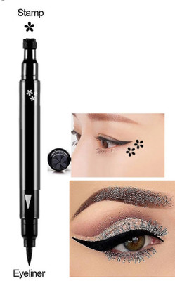 Emijun 2 in 1 Glossy Smudge Proof Makeup Eyeliner & High Quality 2 g(black)
