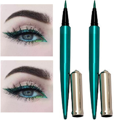 Emijun Eyeliner Long & Lasting Shimmer Eye Liner Shadow Makeup COMBO 3 g(GREEN)