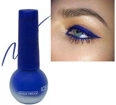 AFARAXIA New Semi Matte Eye Liner, Blue, Long Lasting Waterproof Liner 3.5 ml(Drack blue)