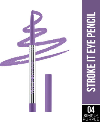 Hilary Rhoda Stroke It Eye Pencil | Easy Glide & Quick-Drying | Matte Finish |Sharpener Built 0.26 g(Simply Purple)