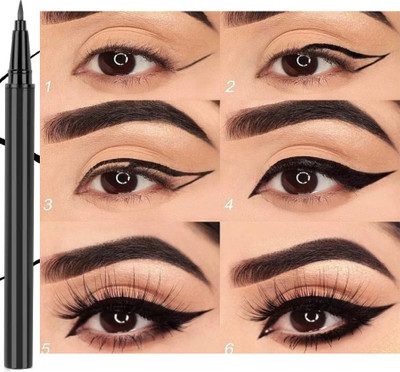 NADJA Waterproof & Smudge Proof eyeliner One Stroke Easy Application 2 g(black)