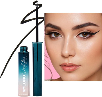 MYEONG Intense Black Waterproof & Smudge Proof Liquid Eyeliner 5 ml(Black)