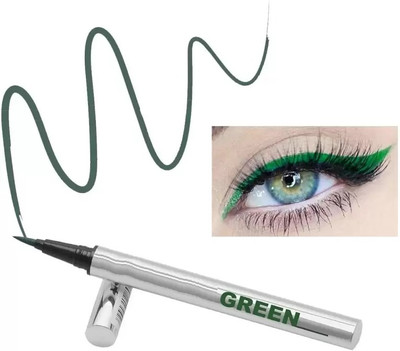 GFSU - GO FOR SOMETHING UNIQUE Waterproof Tip Liquid Eyeliner,Waterproof Formula Green Pen Eye Liner 2 g 2 ml(Green)