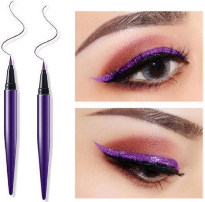 CATERINACHIARA Eyeliner Bright Shiny Liquid Moisturizing Diamond Eyeliner COMBO 3 g(PURPLE)
