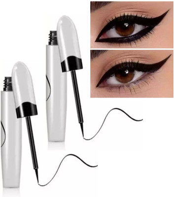 tanvi27 Waterproof Long Lasting Matte Eyeliner Jet Black Combo 12 ml(BLACK)