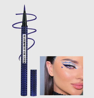 Yuency Sketch Pen Eyeliner Matte, Smudge Proof, Water Resistant 0.35 g(Blue)