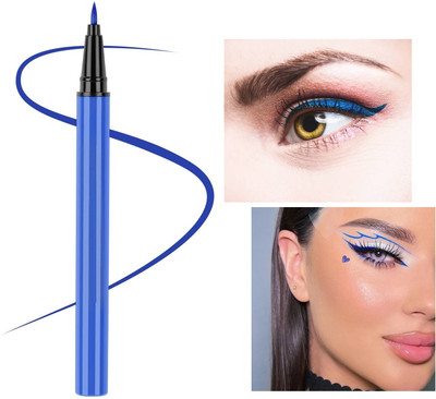 Herrlich Long wearing Bold Felt Tip Pen Eyeliner for party look 2 g(blue)