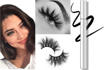 REIMICHI False Eyelash With Eyeliner Kit 1.2 g(JET BLACK)