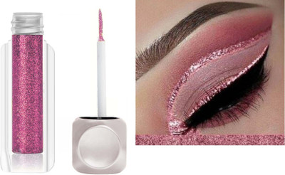 GULGLOW99 Eyeliner Liquid Eyeliner Pen Colorful Shiny Pearlescent Color Sequins Sparkling 3.5 g(ROSE GOLD)