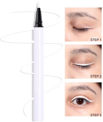 DARVING Matte White Sketch Pen Eyeliner Waterproof Long Lasting 3 g(WHITE)