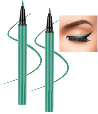 Arcanuy Best Liquid GREEN COLOR sketch Eye liner Waterproof Long Lasting 6 g(green)