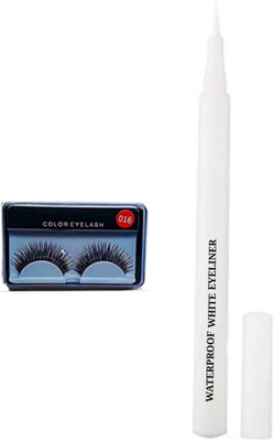 CRAZYHUDA Long Last White Eyeliner Pen With Eyelash 5 g(White)