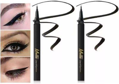 EVERERIN Ultra Fine matte Smudge and Water Proof Sketch Eyeliner black 3 ml(black)