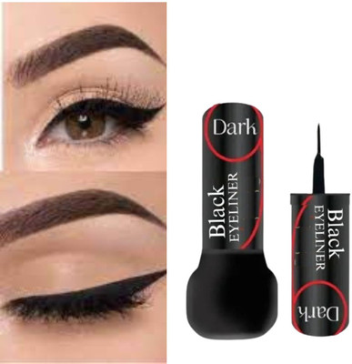 RED4 all day Eyeliner Longlasting Waterproof Soft abd Creamy rich Color Blendable 6 ml(Black)