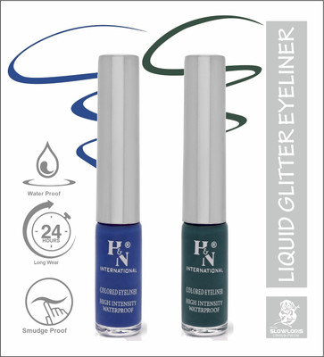 HIGHLIGHT NAILS HN-EL1-CB (EL1-02 ) ( EL1-01) 6 ml(AZURE BLUE::ARABIAN GREEN)