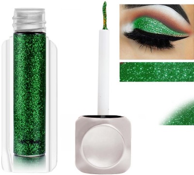 GULGLOW99 Liquid Waterproof Glitter Eyeliner Metallic Eyeshadow Pigment 3.5 g(GLITTER GREEN)