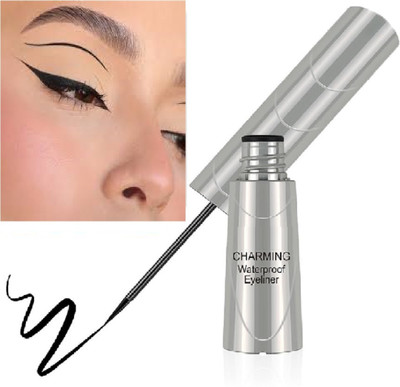 Luipui trending long lasting black color eye liner pack of 1 6 ml(BLACK)