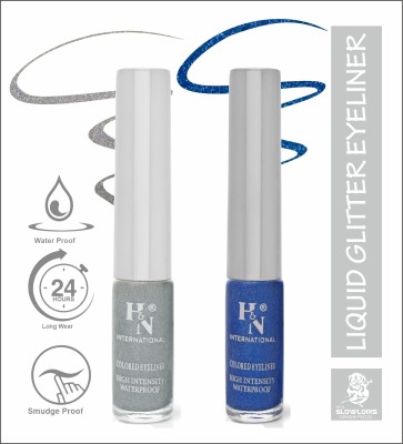 HIGHLIGHT NAILS HN-EL1-CB (EL1-14 ) ( EL1-05) 6 ml(SILVER::GLITTER BLUE)