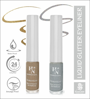HIGHLIGHT NAILS HN-EL1-CB (EL1-06 ) ( EL1-14) 6 ml(GLITTER BROWN::SILVER)
