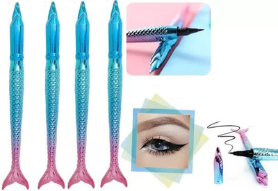 Emijun New Fish Shape Eyeliner Eye Makeup Waterproof Liquid Eyeliner Make Up 16 g(blue)