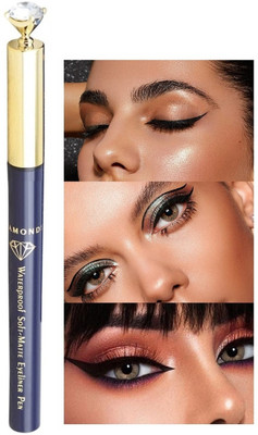 MYEONG Quick Drying And Long Wearing Bold Felt Tip Pen Eyeliner 2.5 g(Black)