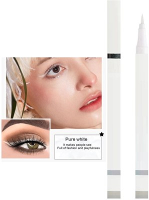 NADJA White sketch pen eyeliner | waterproof, non transfer and smudge proof eyeliner 2 ml(WHITE)