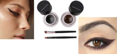 BLUEMERMAID HIGH QUALITY WATERPROOF DUAL BLACK & BROWN GEL EYELINER 6 g(BLACK, BROWN)