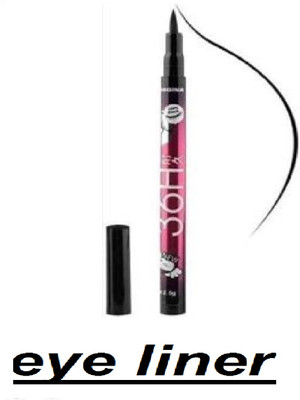 Luipui best black eye liner pack of 1 best for lady 3 ml(black)