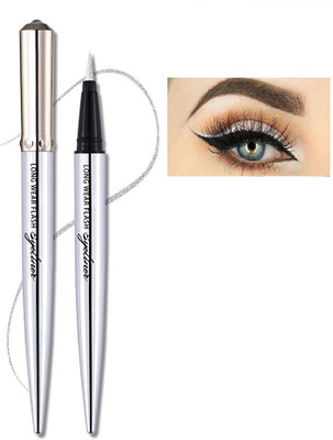 ADJD SHIMMER FINISH SILVER WATER PROOF & LONG LASTING EYE LINER 1.5 g(SILVER)