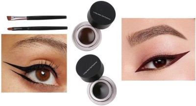 BLUEMERMAID 2 IN 1 BLACK & BROWN GEL EYELINER FOR PROFESSIONAL LOOK 6 g(BLACK, BROWN)