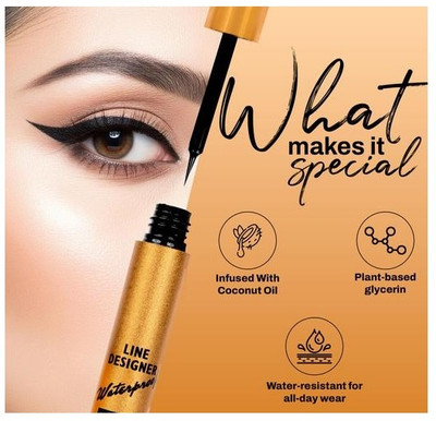 ADJD LIQUID WATERPROOF EYELINER A HIGHLY-PIGMENTED, 8 ml(black)