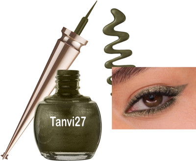 tanvi27 Olive Green Color Liquid Eyeliner With Quick Drying Formula 5 ml(Olive Green)