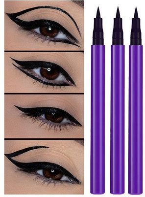 tanvi27 Quick Drying Long Lasting Matte Smooth Easy To Color Liquid Eyeliner Pen Combo 4.5 ml(PURPLE)