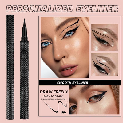Yuency Deep Black Sketch Eyeliner | Waterproof Eyeliner | Smudge-Proof Eyeliner 0.35 ml(BLACK)