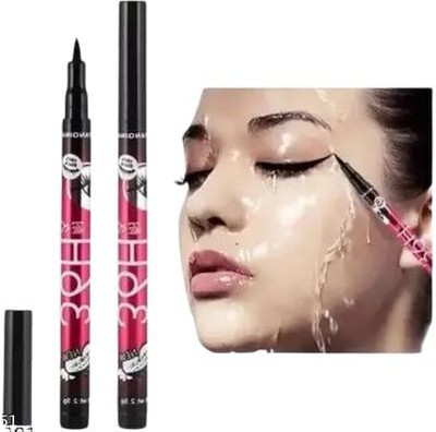 PAOUD Pack of 2 High quality waterproof 36 Hours Stay liquid-eye liner 6 g 100 ml(Black)