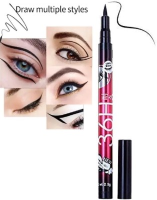 AMOSFIA Sketch Eyeliner Pen Waterproof Long Lasting 5 g(Bold Black)