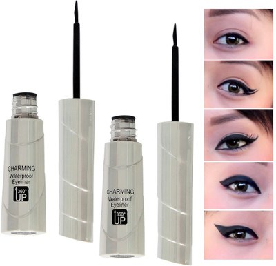 tanvi27 24H LONG LASTING & WATER PROOF CHARMING EYELINER COMBO 12 ml(SILVER)
