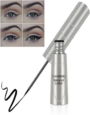 Luipui black eye liner waterproof and long lasting pack of 1 6 ml(BLACK)