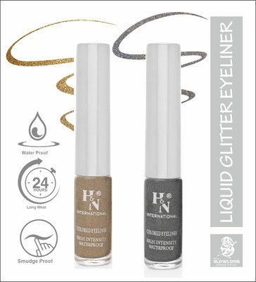 HIGHLIGHT NAILS HN-EL1-CB (EL1-06 ) ( EL1-10) 6 ml(GLITTER BROWN::GREY)