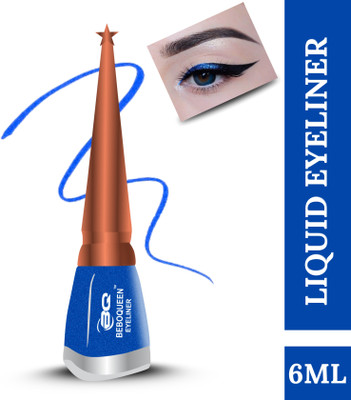 BEBO QUEEN Matte Finish Liquid Eyeliner - Long-Lasting, Waterproof & Easy to Apply 6 ml(Blue)