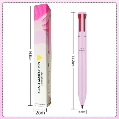 Rsentera Touch Up 4-in-1 Makeup Pen (Eye Liner, Brow Liner, Lip Liner, & Highlighter) 2.5 ml(Multicolor)