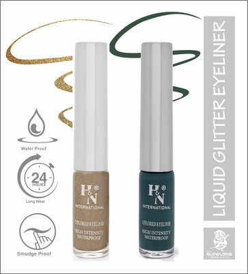HIGHLIGHT NAILS HN-EL1-CMB (EL1-06) (EL1-01) 6 ml(GLITTER BROWN::ARABIAN GREEN)